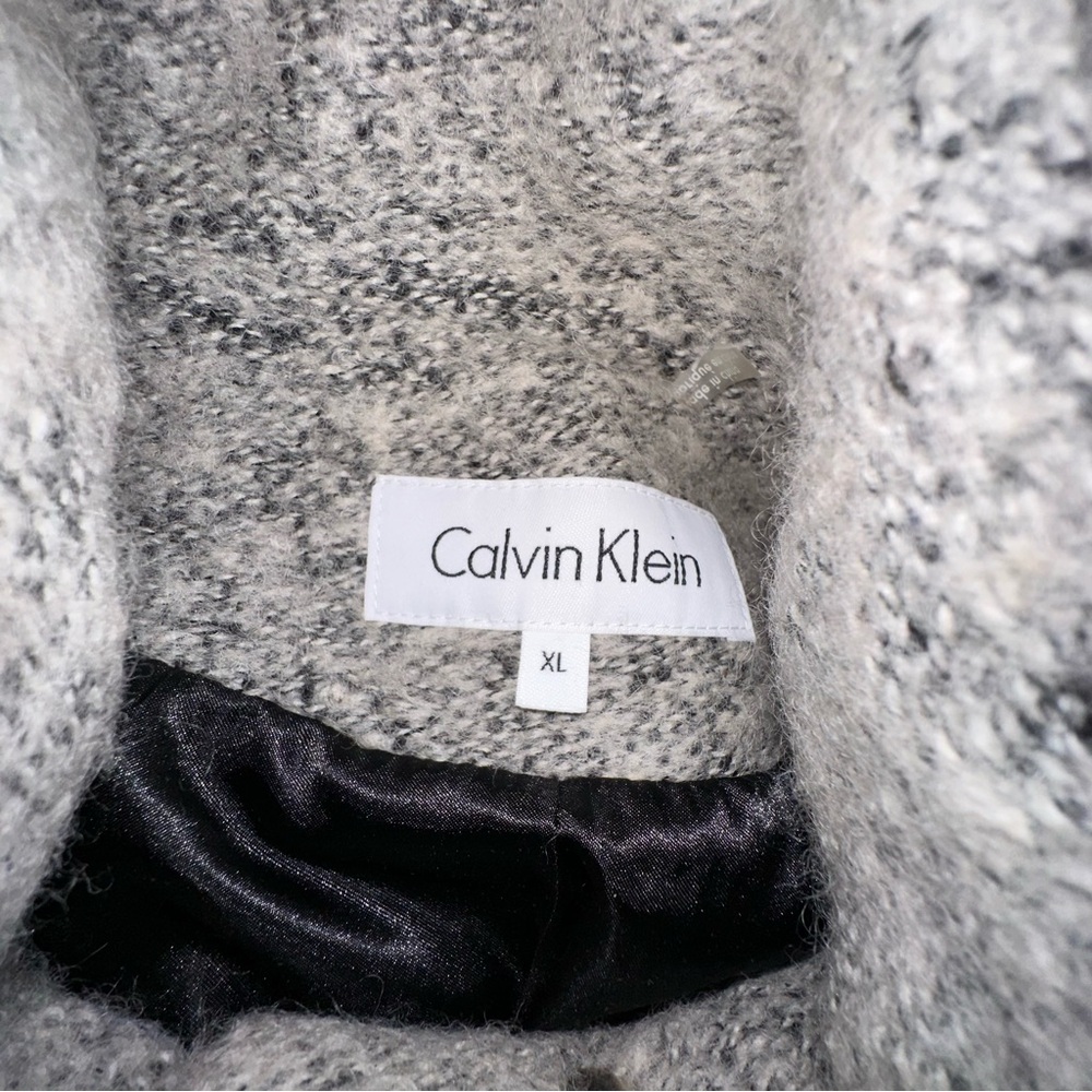 Women's Calvin Klein Gray Wool Blend Walker Coat - XL - NWOT - Picture 9 of 9
